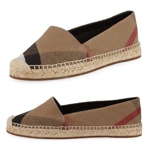 Burberry Hodgeson Espadrilles Flats Classic Check